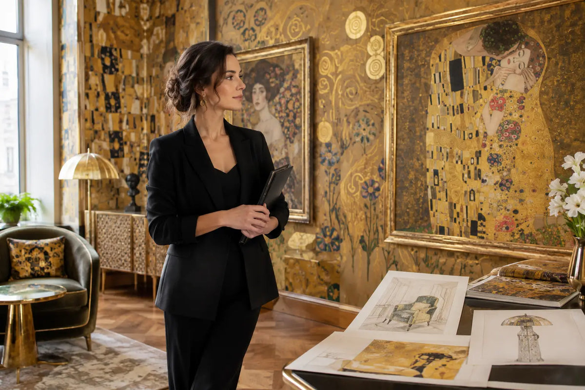 Gustav Klimt: Gold, Beauty and Modern Interiors