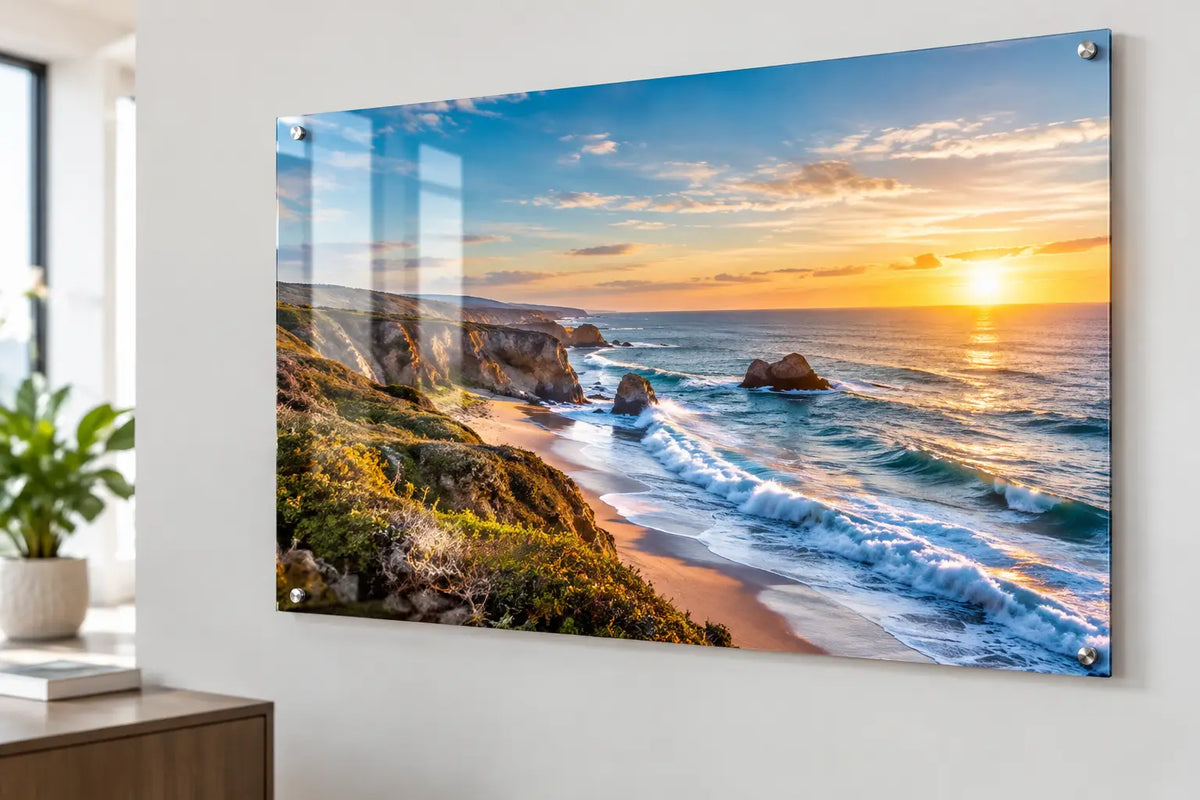 Coastal Photography Printed on Acrylic Glass in USA