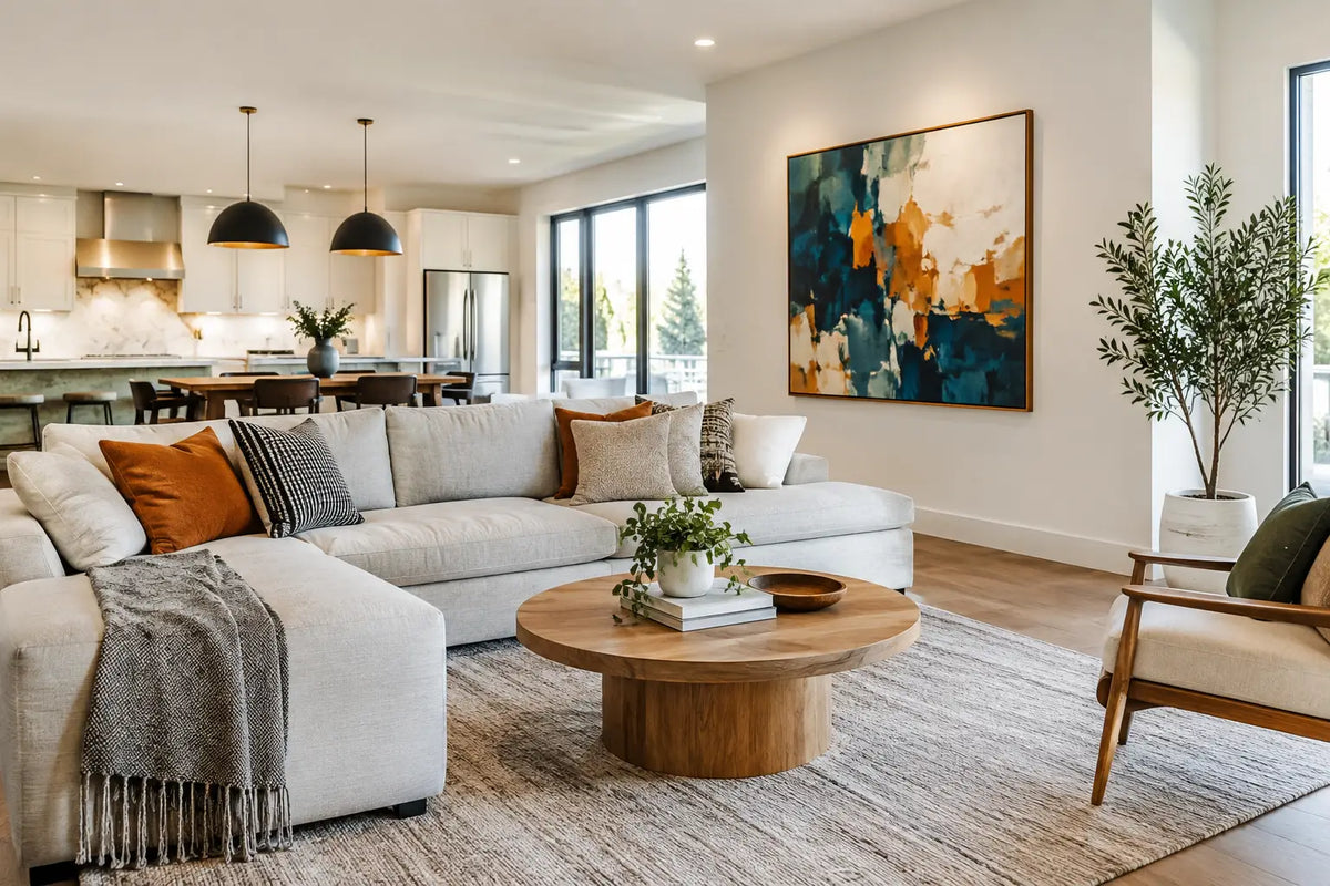 Best Artwork for Open-Plan Living Spaces