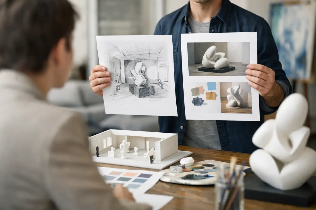 How a Designer Commissioned Art Project Takes Shape