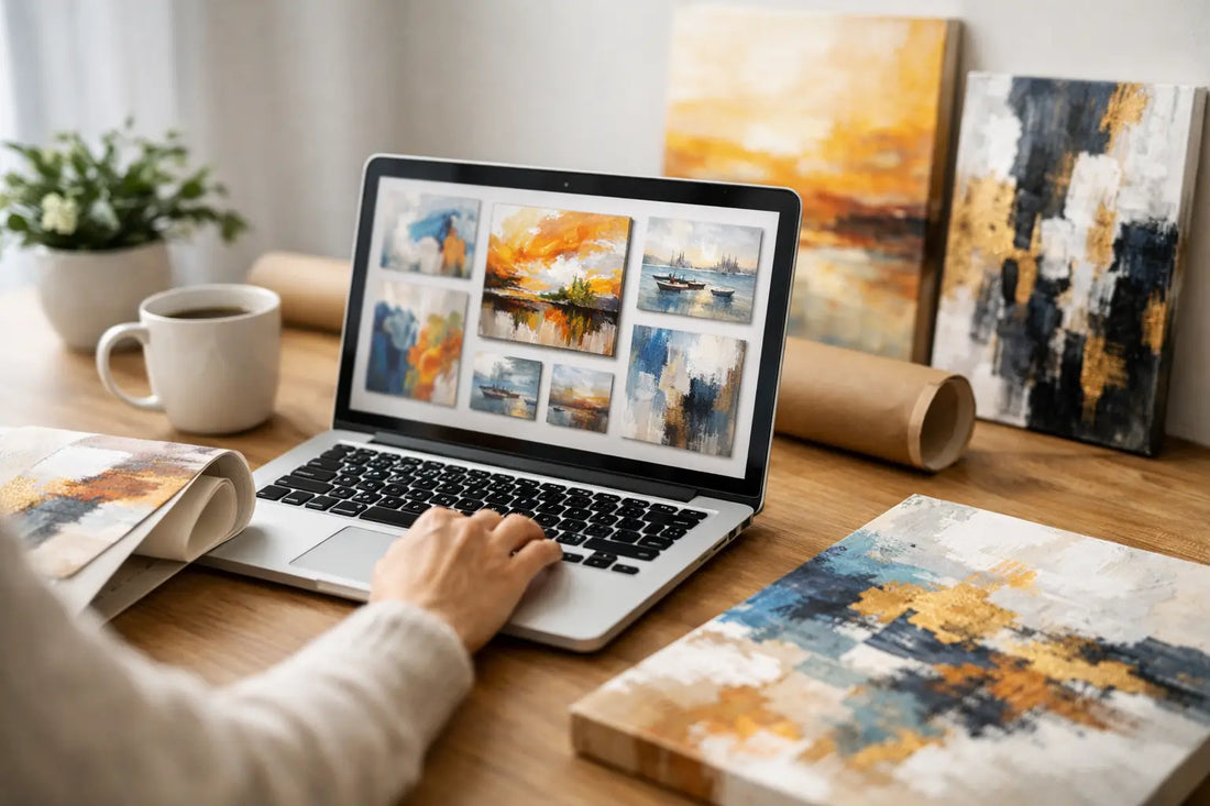 How to Buy Hand Painted Canvas Art Online