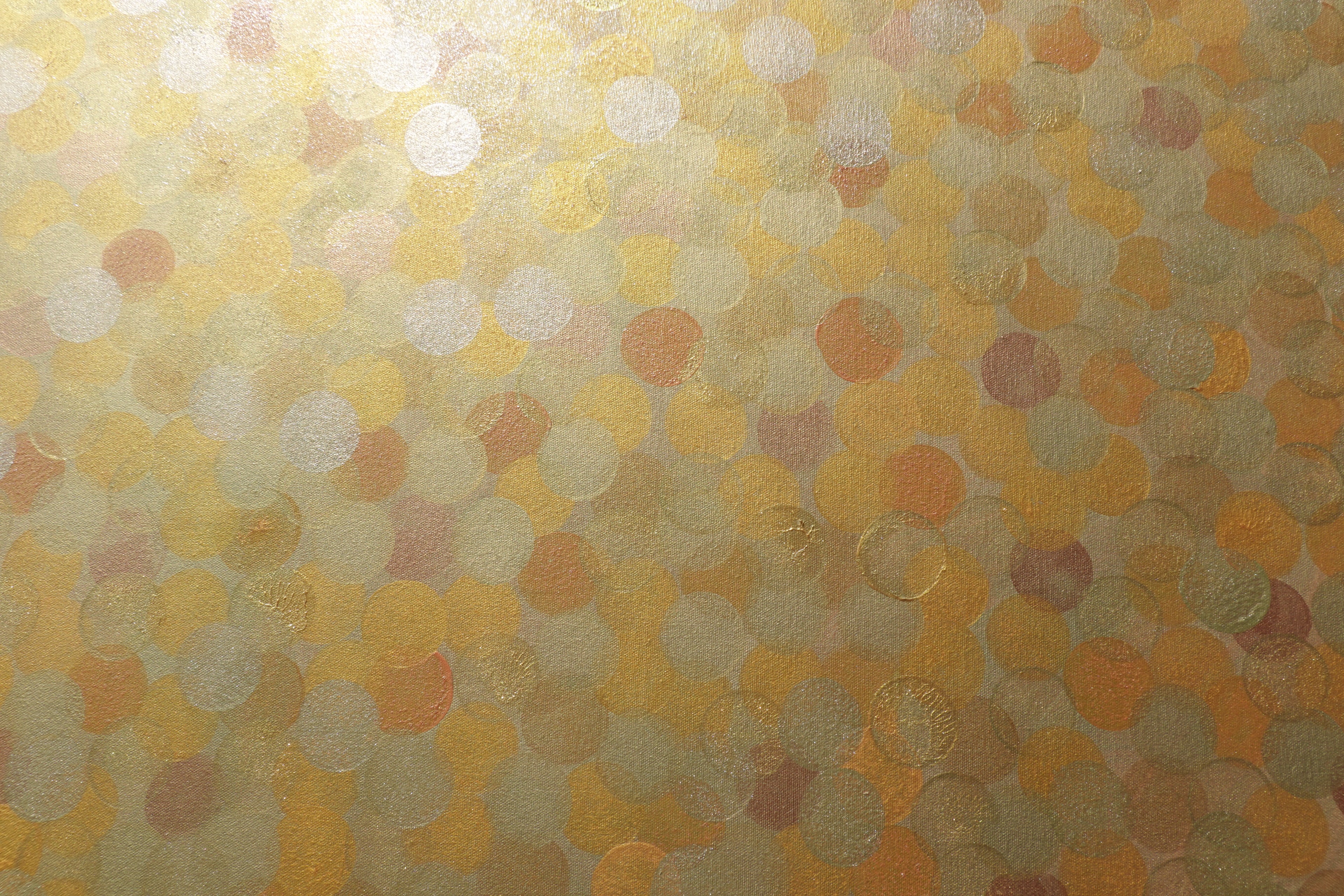 Peinture abstraite A1372 - Or et bronze. Œuvre originale sur toile de Ksavera.