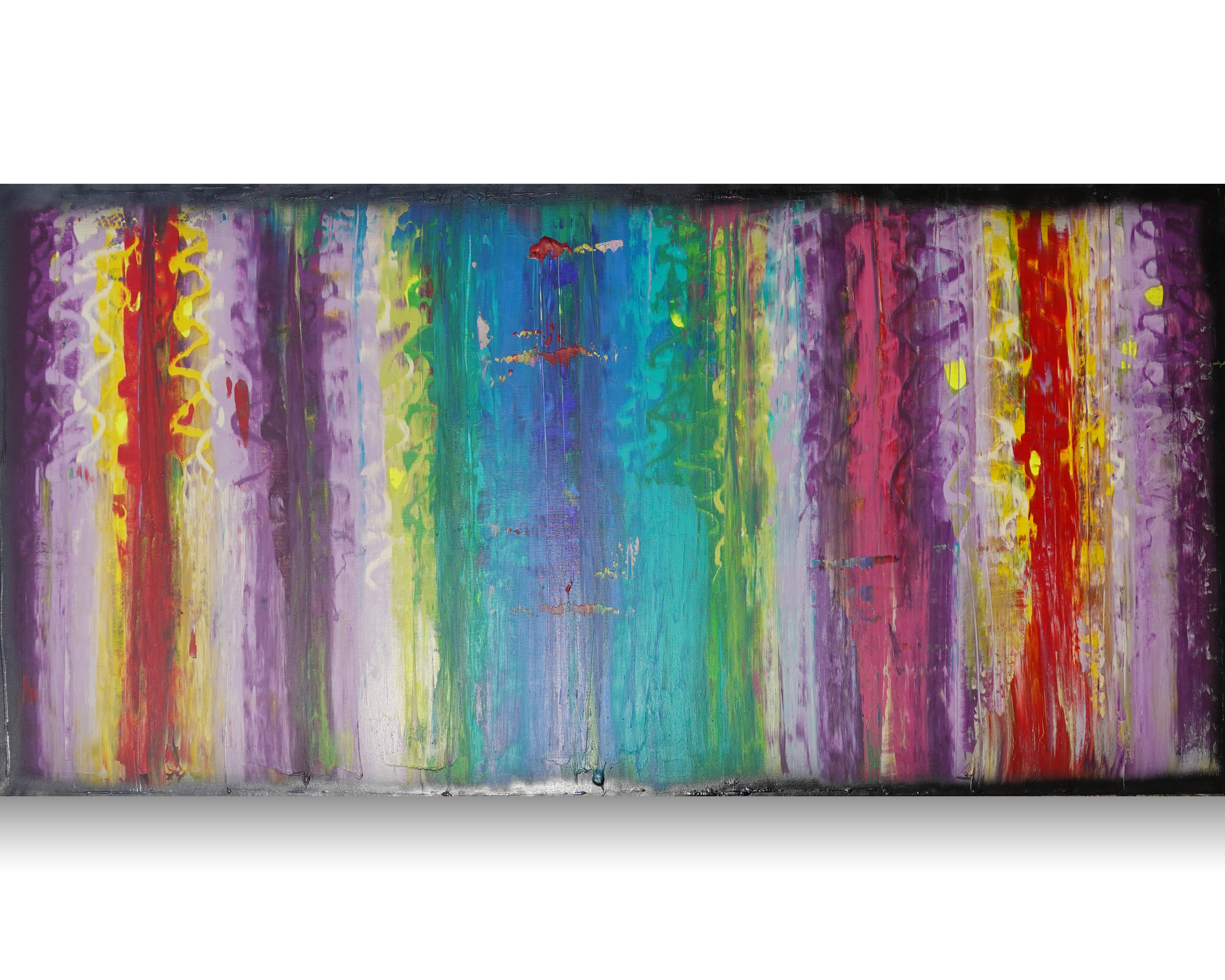 Abstract A1402 large colorful Original Acrylic Painting by Ksavera