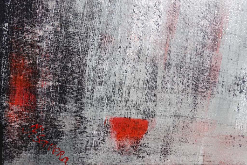 Abstract A1454 red black gold is a large-scale Original Acrylic Painting on unstretched canvas by artist Ksavera