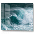Teal Ocean Wave Crashing - Acrylic glass Print - DS0810C - US