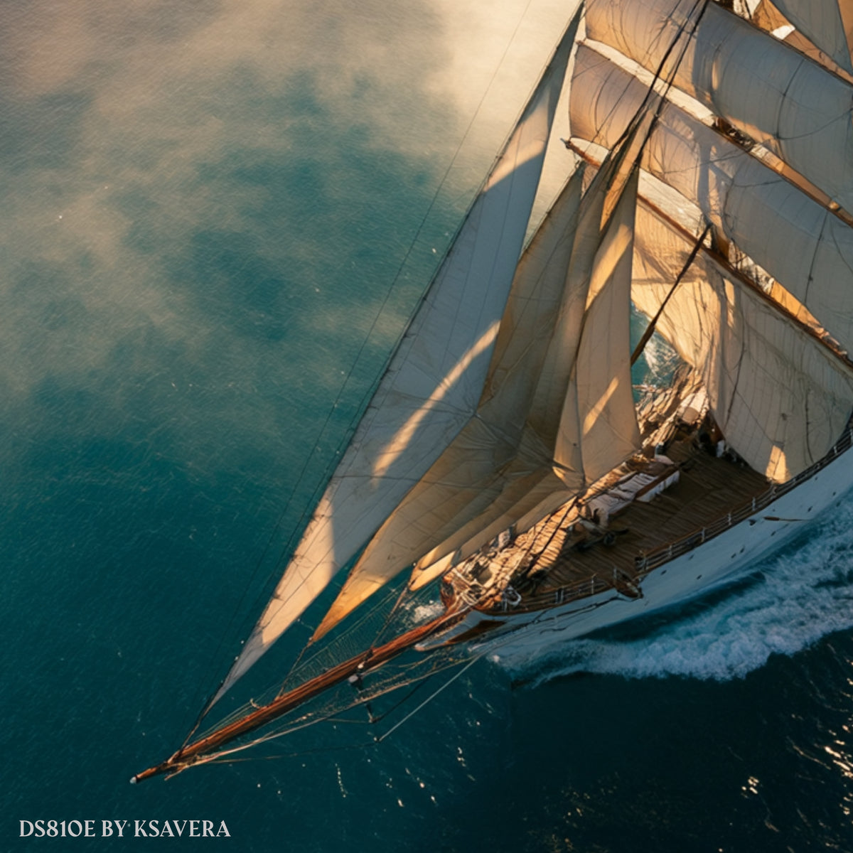 Sailing Ship - Acrylic glass Print 12"x16" and 40"x30" - DS0810E - US