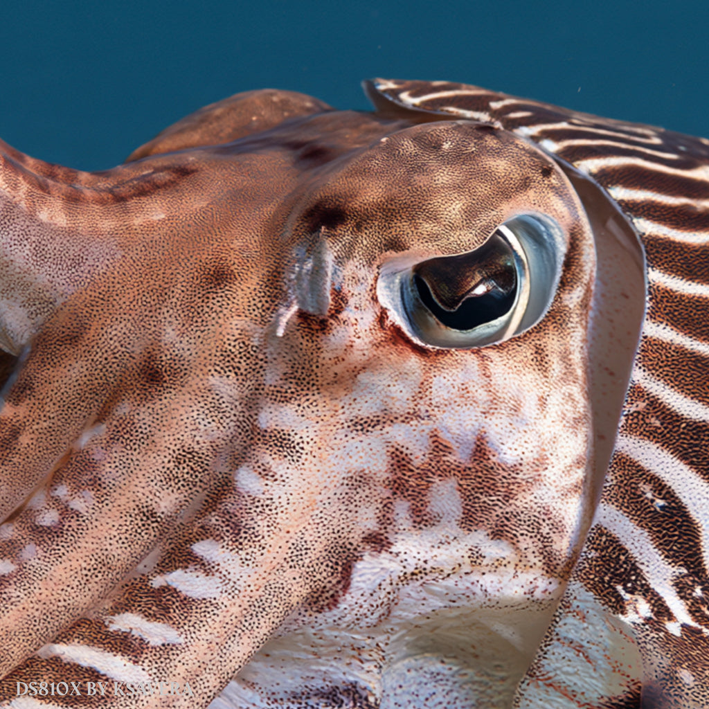 Pharaoh Cuttlefish - Sealife Photography - Acrylic glass Print 12"x16" and 40"x30" - DS0810X - US