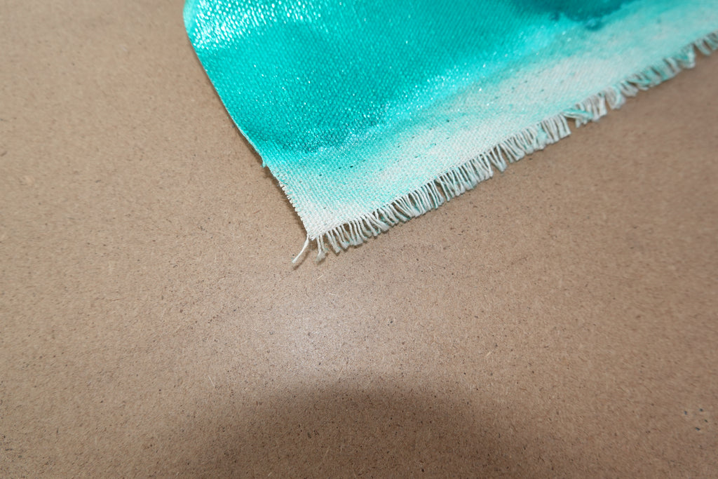 Love Birds and Sakura J432 is a large Japanese emerald pearlescent original painting by artist Ksavera