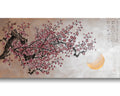 Sakura J516 — pearl peach Japanese Painting | Large Acrylic on Canvas | Ksavera