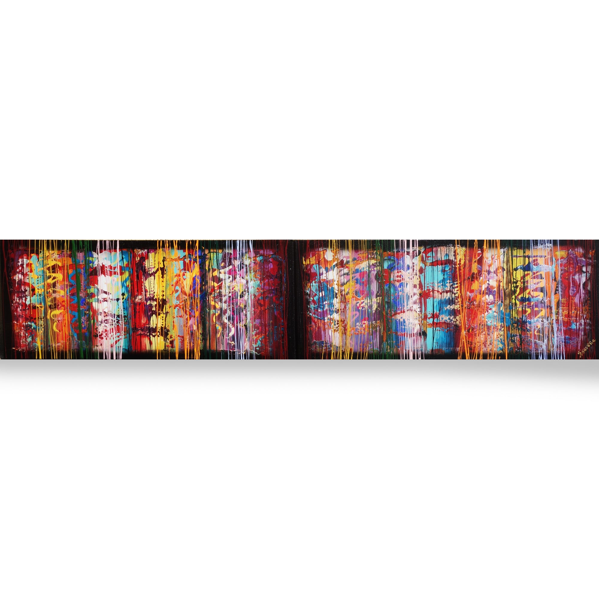 Colorful Paintings “Abstract A620” — Impasto Long Diptych

Original Acrylic Painting on Stretched Canvas by Artist Ksavera