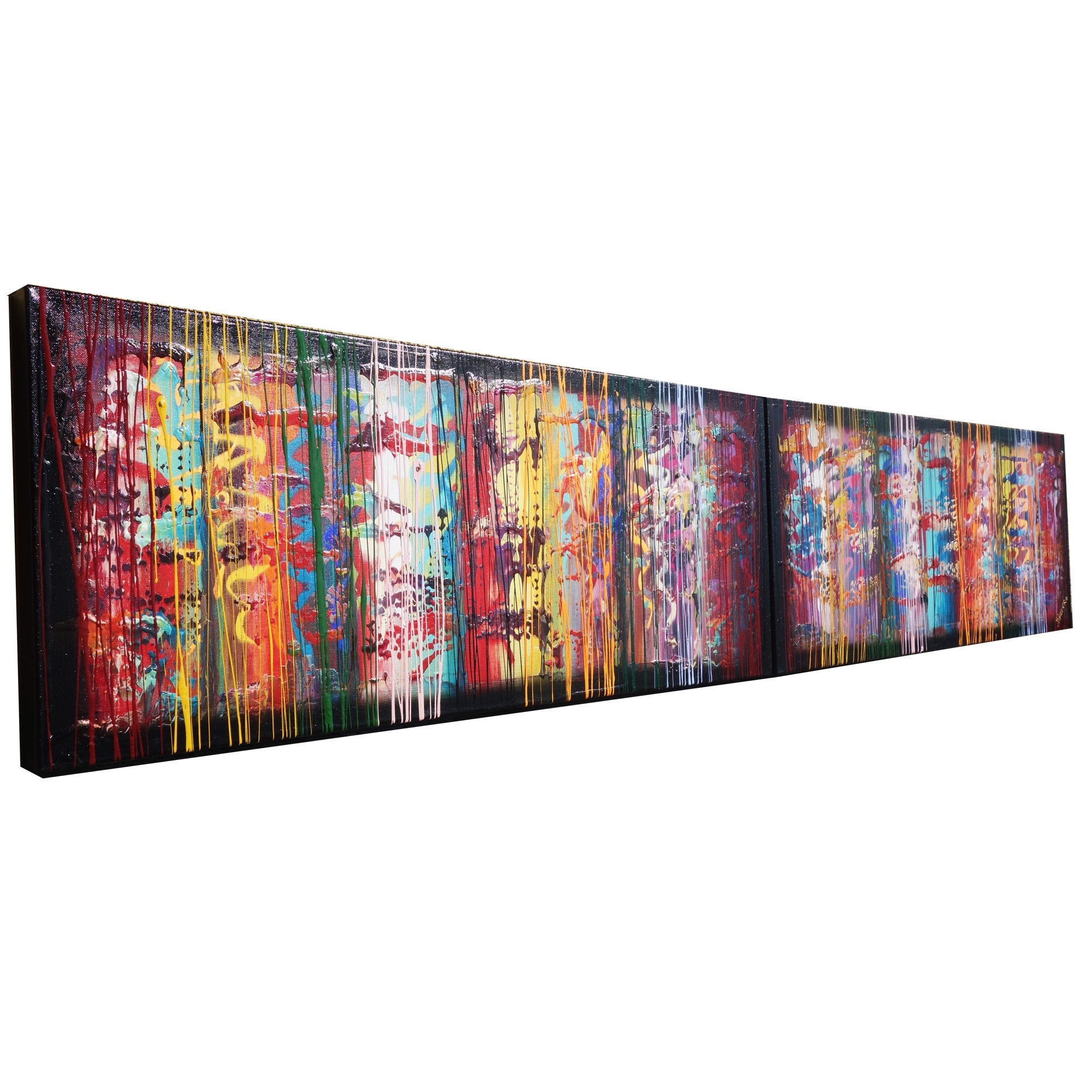 Colorful Paintings “Abstract A620” — Impasto Long Diptych

Original Acrylic Painting on Stretched Canvas by Artist Ksavera