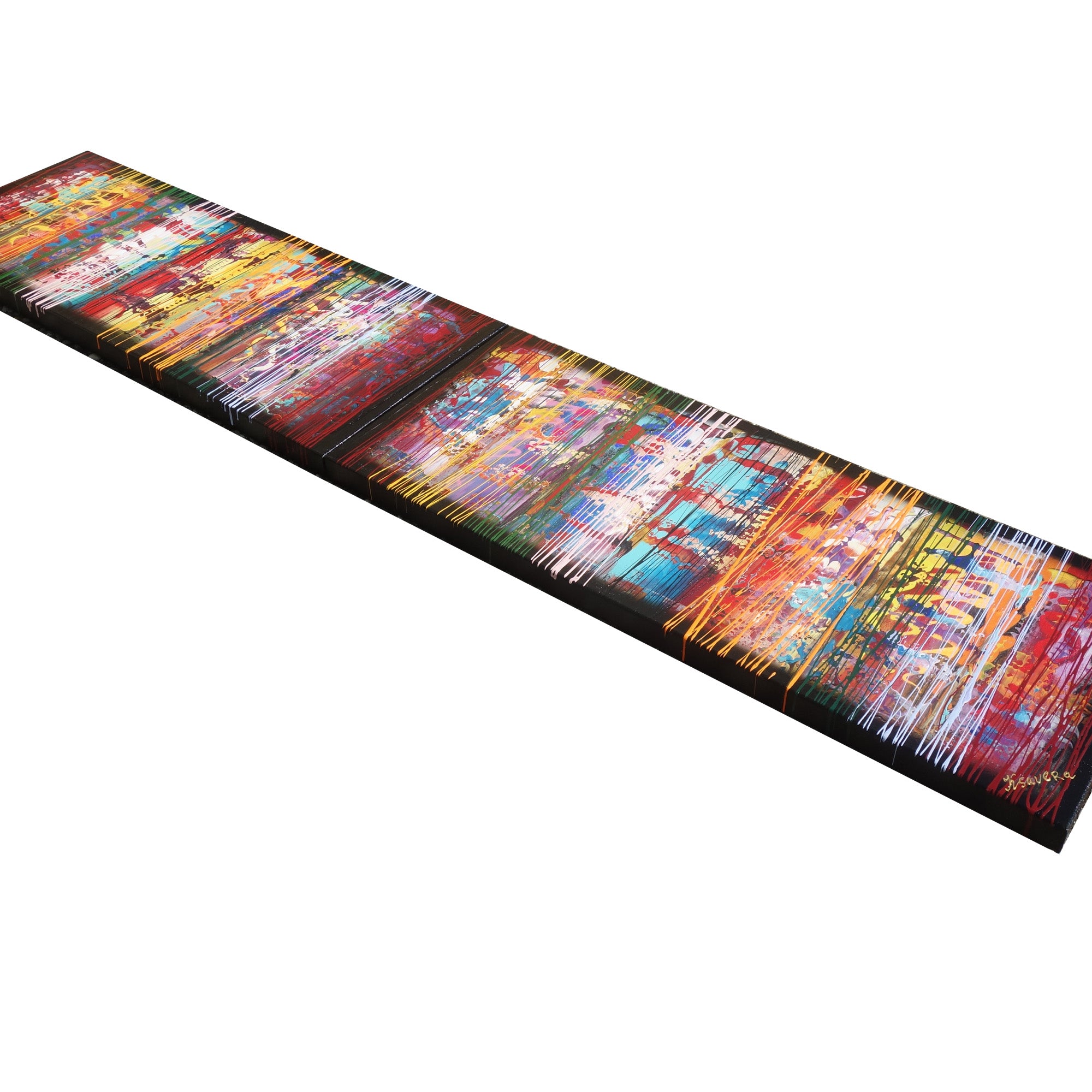 Colorful Paintings “Abstract A620” — Impasto Long Diptych

Original Acrylic Painting on Stretched Canvas by Artist Ksavera