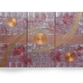 Burgundy silver Paintings “Abstract A1213” — Large textured Triptych
Original Acrylic Painting on Stretched Canvas by Artist Ksavera
