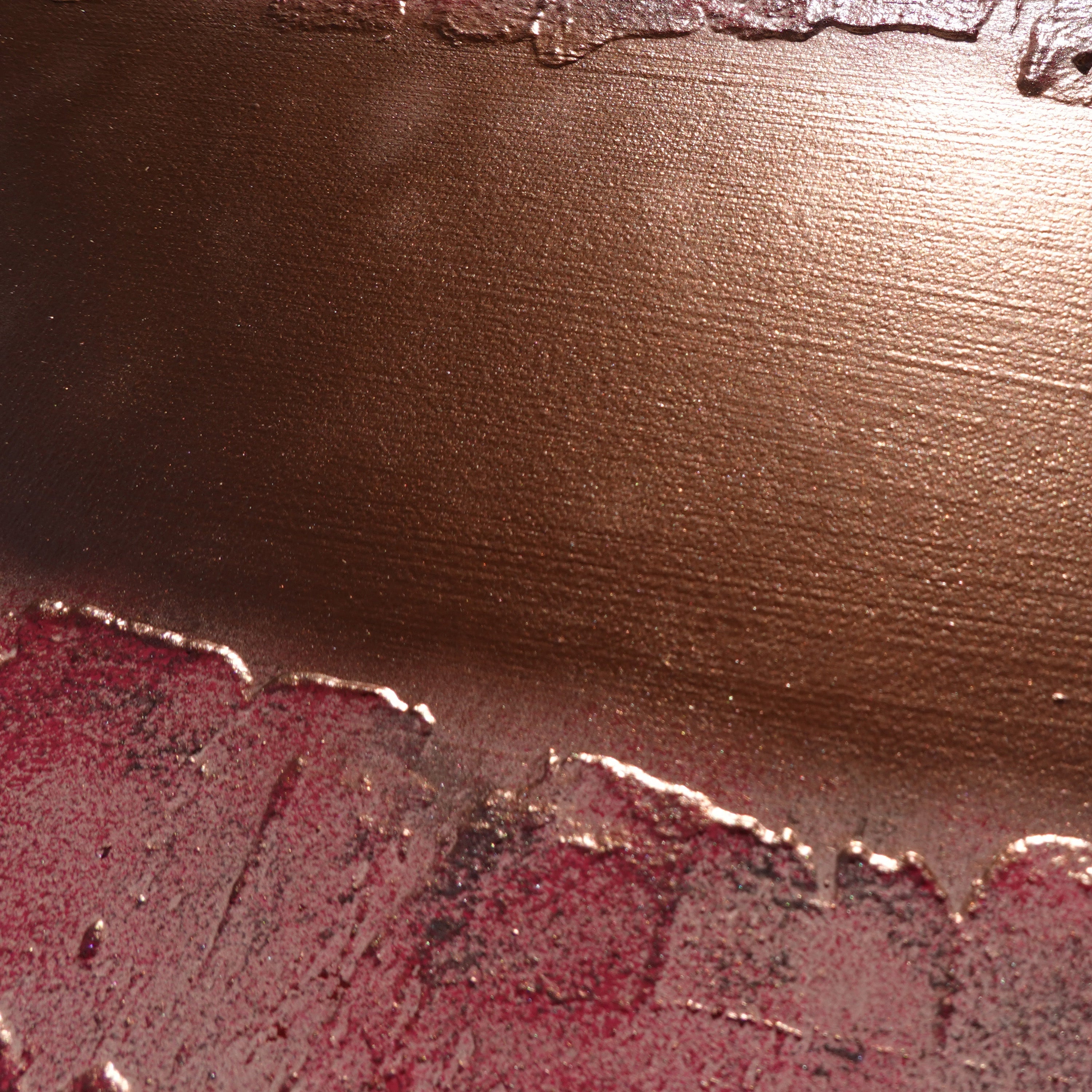 Copper pink Paintings “Abstract A824” - Textured Long Diptych by Ksavera