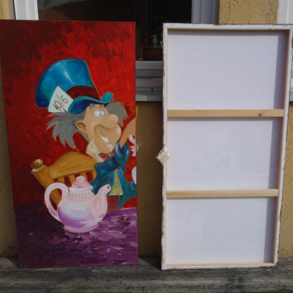 Old town Dolce Acqua S038 large orange original paintings by Ksavera