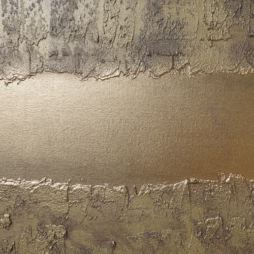 Gold brass Abstract Paintings A776 -Textured Long Diptych Original Acrylic Painting on Stretched Canvas by Ksavera