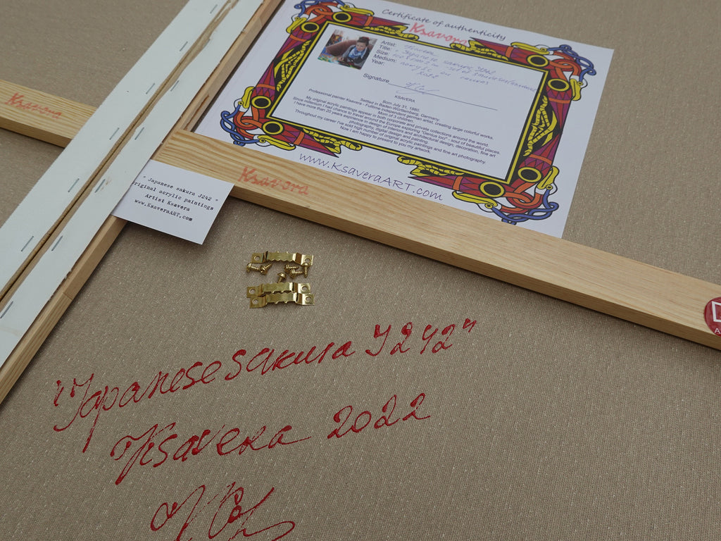 Peintures abstraites rose argenté A037 — Grand triptyque texturé de Ksavera