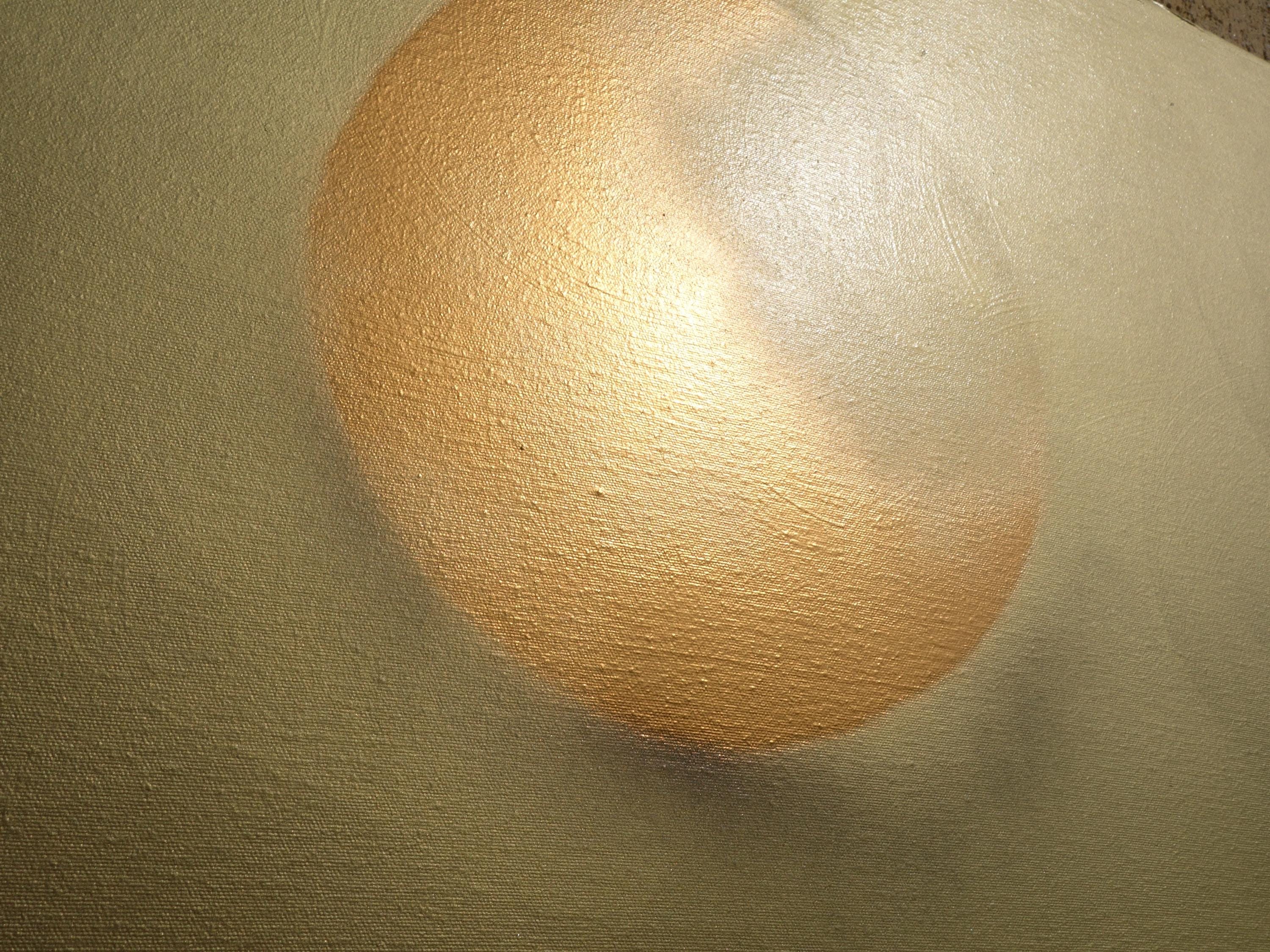 Japanese birds J391 - gold extra large original acrylic painting on canvas by Ksavera