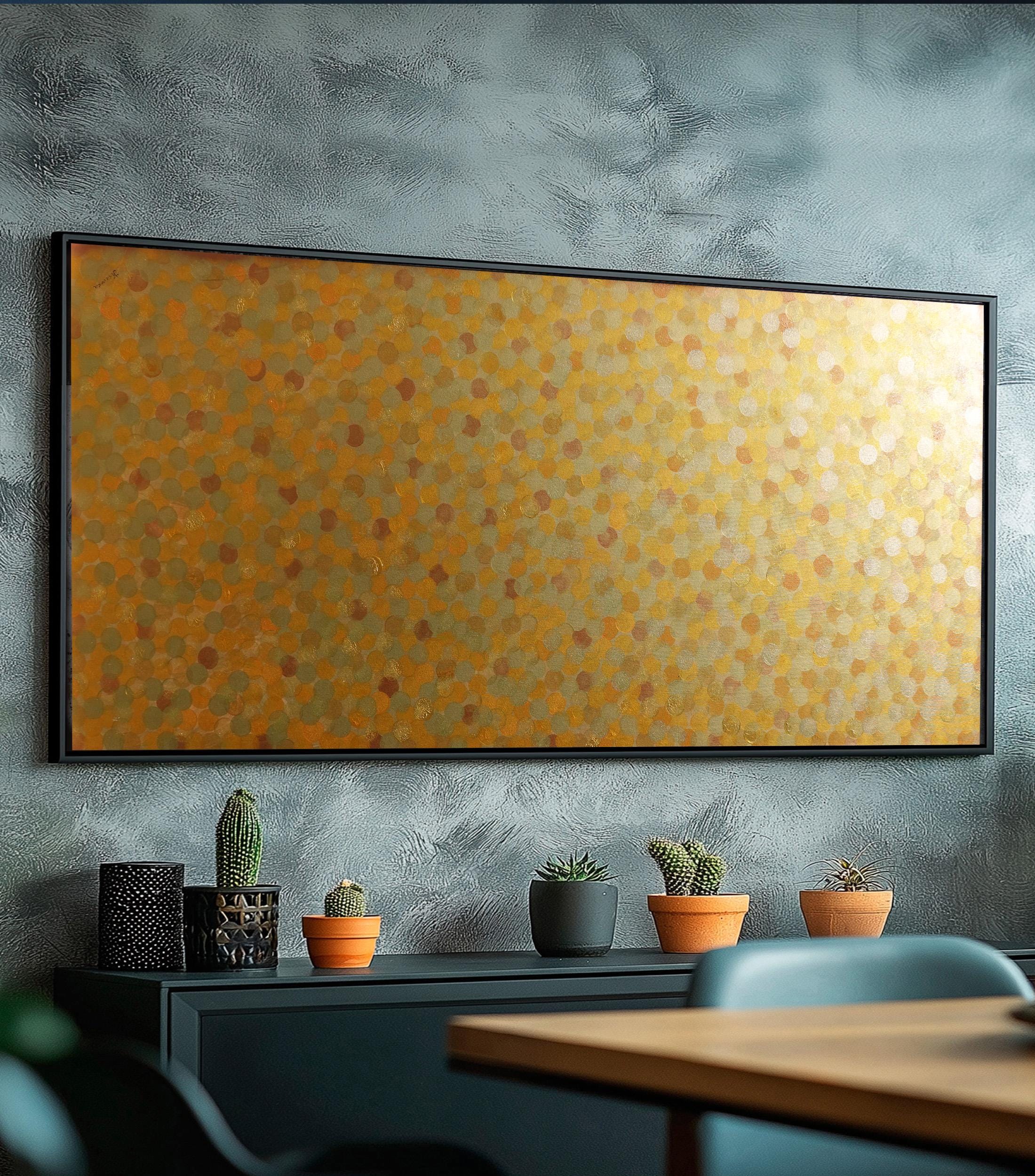 Abstract Painting A1372 gold and bronze Original Canvas art by